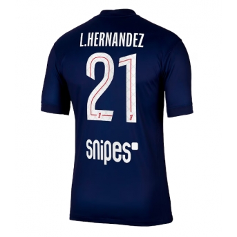Billige Fotballdrakt Paris Saint-Germain Lucas Hernandez #21 Replika Hjemmedrakt 2025-26 Kortermet
